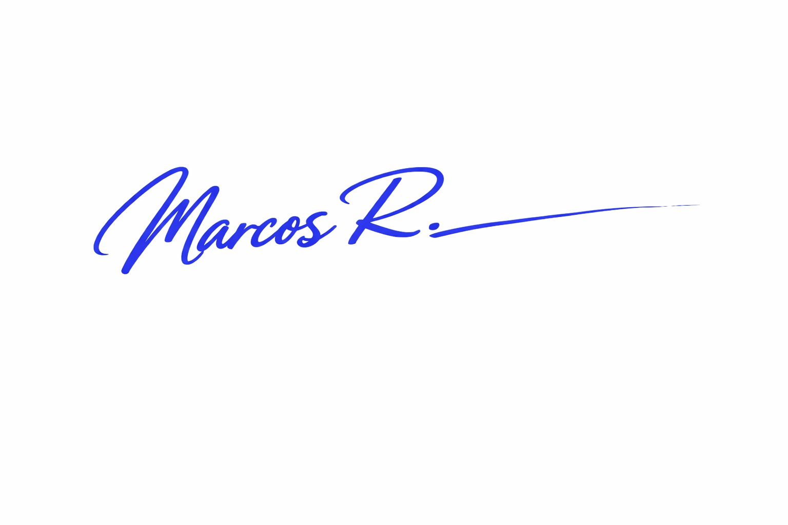 Marcos R. signature